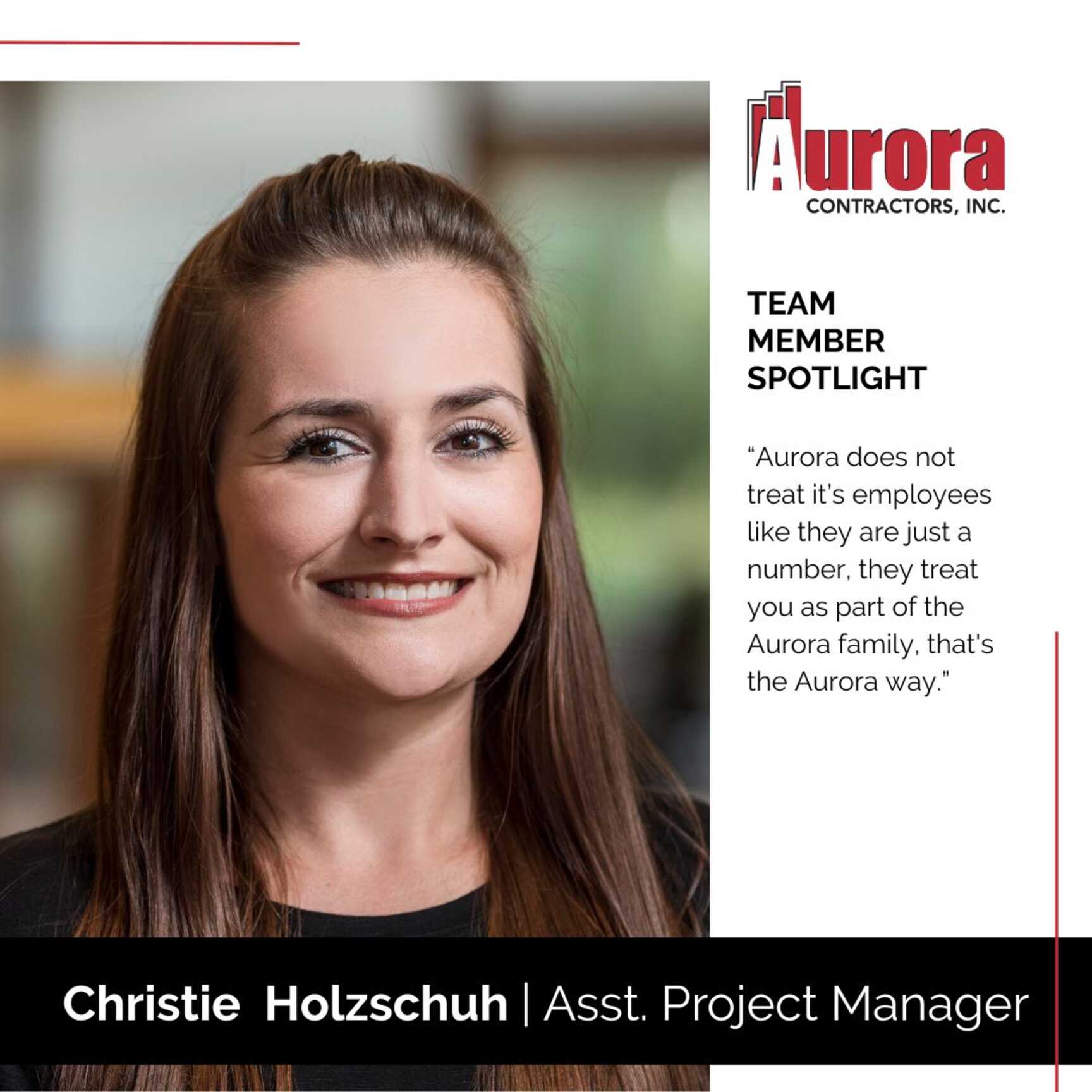Team Member Spotlight: Christie Holzschuh